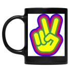 Кружка цветная UV-DTF