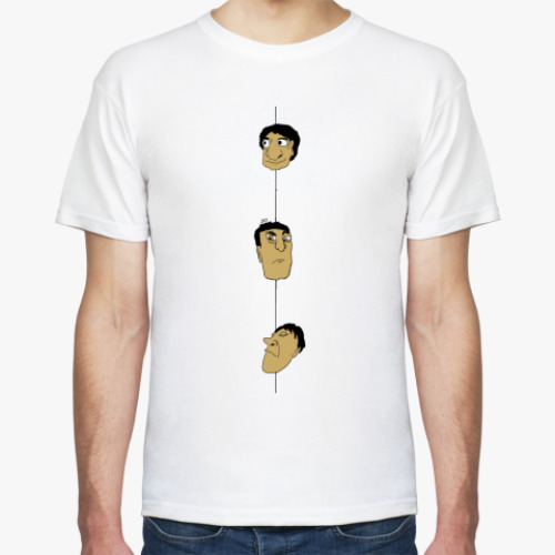 Футболка с принтом  '3 Лица'