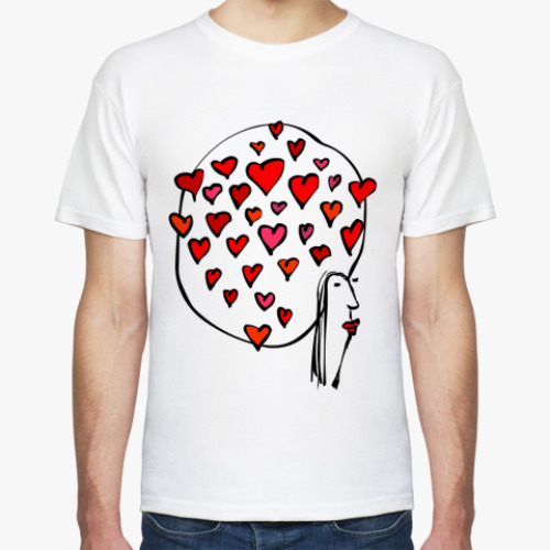Футболка с принтом Love