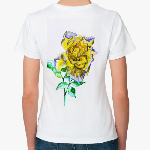 Классическая футболка роза