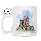 Кружка с футбольным мячиком