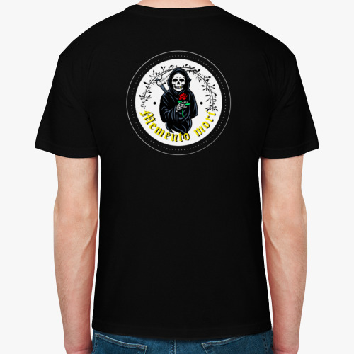 Футболка с принтом Memento mori