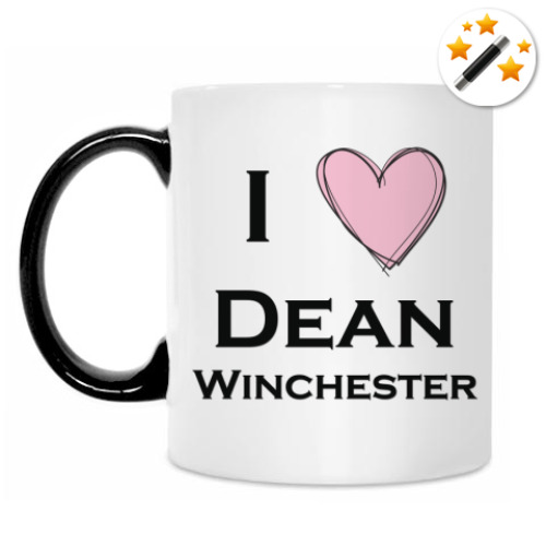 Кружка-хамелеон I love Dean Winchester