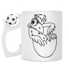 Кружка с футбольным мячиком