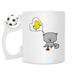 Кружка с футбольным мячиком