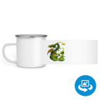 Кружка металлическая белая (круговая запечатка)