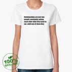 Женская футболка органик