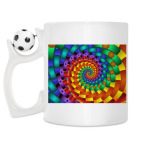 Кружка с футбольным мячиком