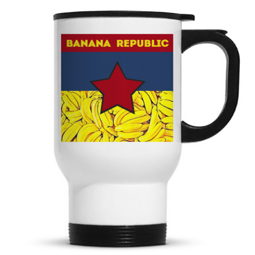 Кружка-термос с принтом Банановая республика