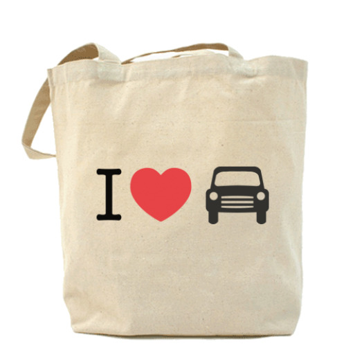 Сумка шоппер Я люблю автомобили