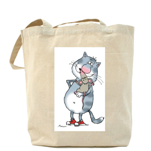 Сумка шоппер КОТ И МЫШЬ