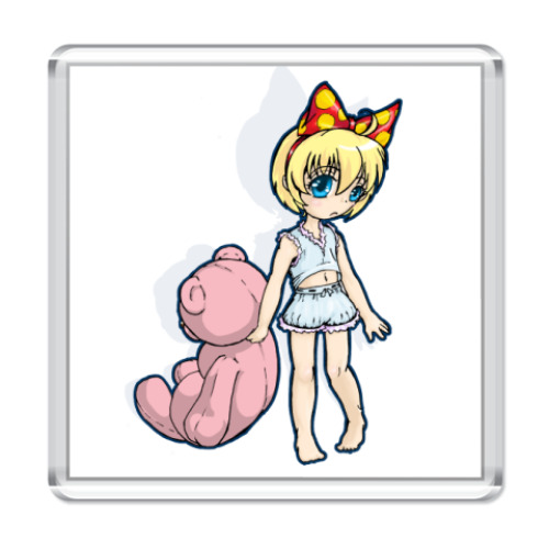 Магнит Чибик с  мишкой