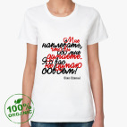 Женская футболка органик