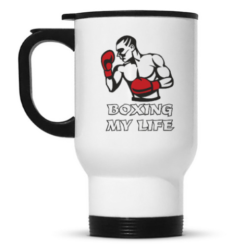 Кружка-термос с принтом Boxing my life