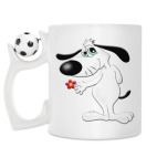 Кружка с футбольным мячиком
