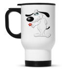 Собачка с цветком