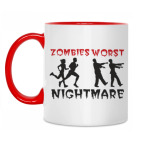 Двухцветная кружка Zombies