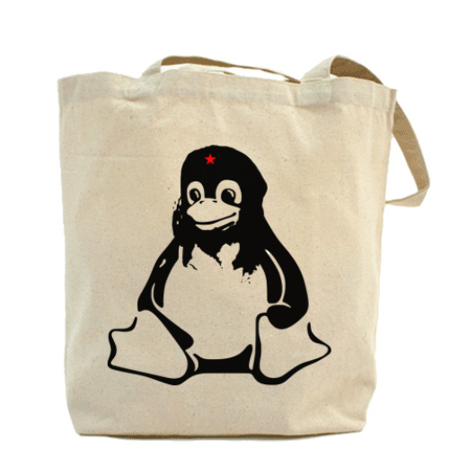 Сумка шоппер с принтом Линуксоид Che Guevara