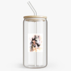 Банка с бамбуковой крышкой