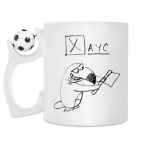 Кружка с футбольным мячиком