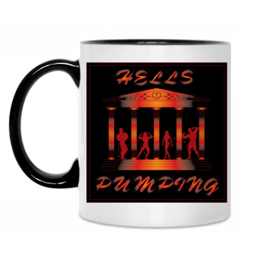 Кружка с принтом Hells pumping