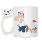 Кружка с футбольным мячиком