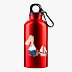 Металлическая бутылка 400 мл UV-DTF