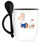 Кружка с ложкой