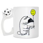 Кружка с футбольным мячиком