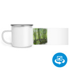 Кружка металлическая белая (круговая запечатка)