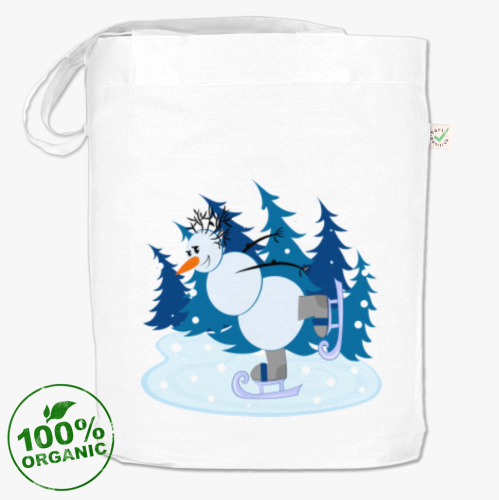 Сумка шоппер Снеговик