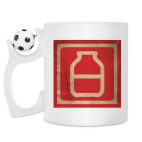 Кружка с футбольным мячиком