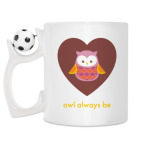 Кружка с футбольным мячиком