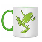 Двухцветная кружка Лягушка