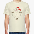 Овца радуется снегу