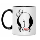 Кружка двухцветная