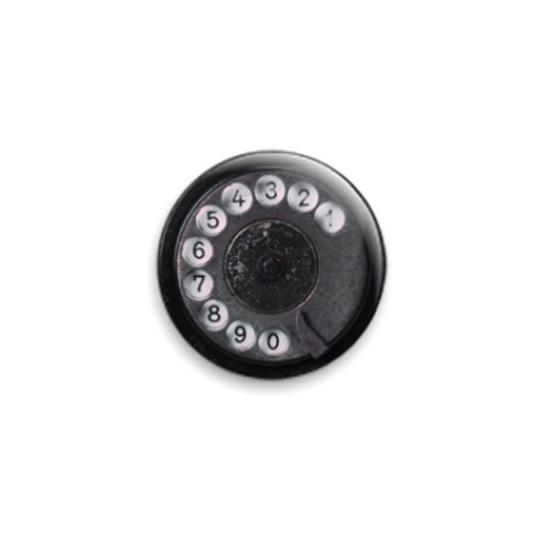 Значок 25мм с принтом  Цифра