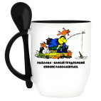 Кружка с ложкой