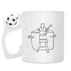 Кружка с футбольным мячиком