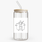 Банка с бамбуковой крышкой