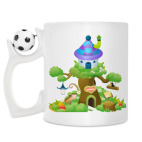 Кружка с футбольным мячиком