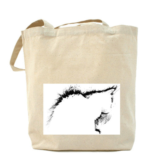 Сумка шоппер с принтом Силуэт кошки