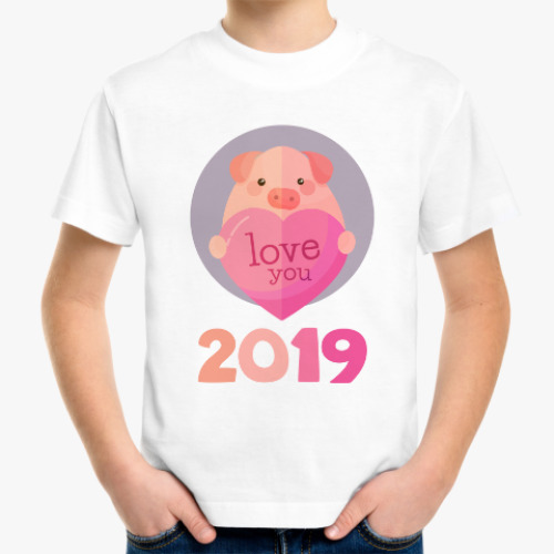 Детская футболка Свинья 2019