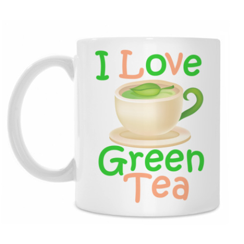 Кружка Я люблю зеленый чай