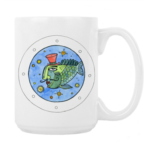 Кружка с принтом Иллюминатор