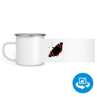 Кружка металлическая белая (круговая запечатка)