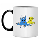 Кружка двухцветная