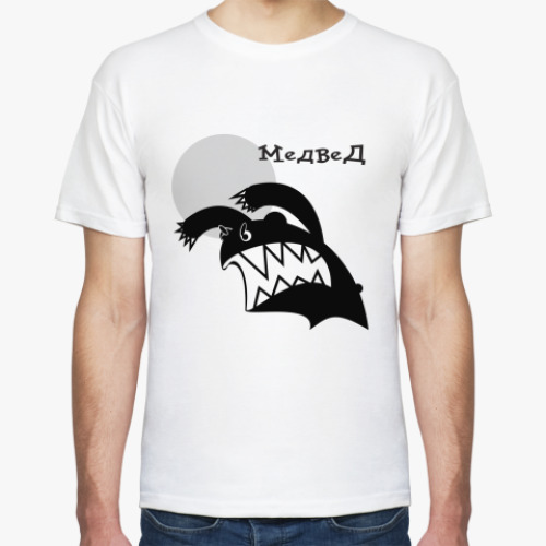 Футболка с принтом медвед