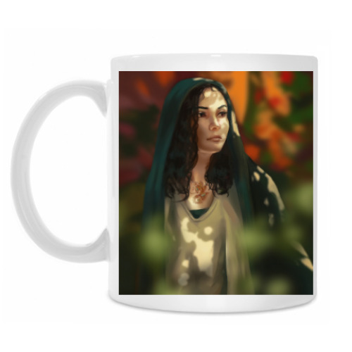 Кружка с принтом Девушка