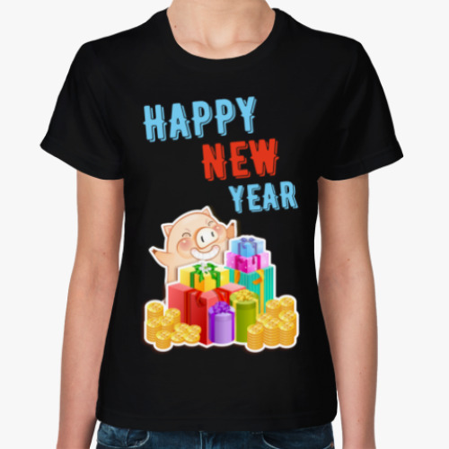 Женская футболка HAPPY NEW YEAR
